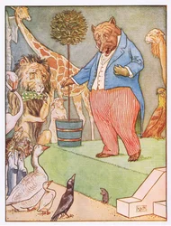 And the Bear Sang a Sentimental Air, illustration from 